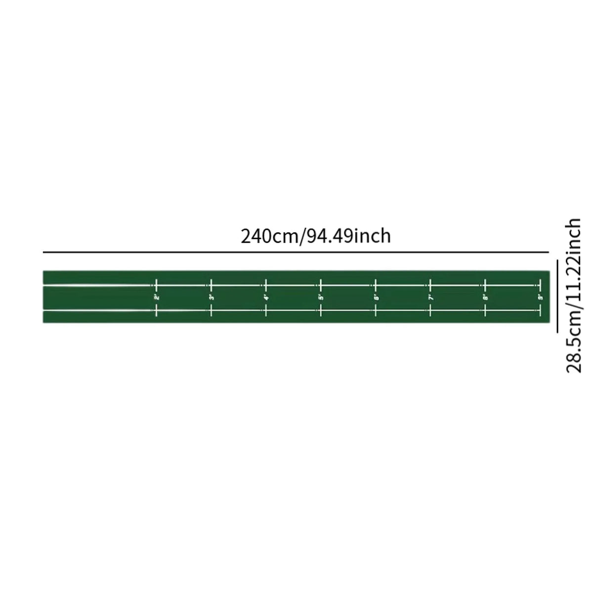 Golf Putting Mat Gift for Golfer Golfing Accessory Lightweight Portable Improve Putting Accuracy Training Aid for Park Lawn Home