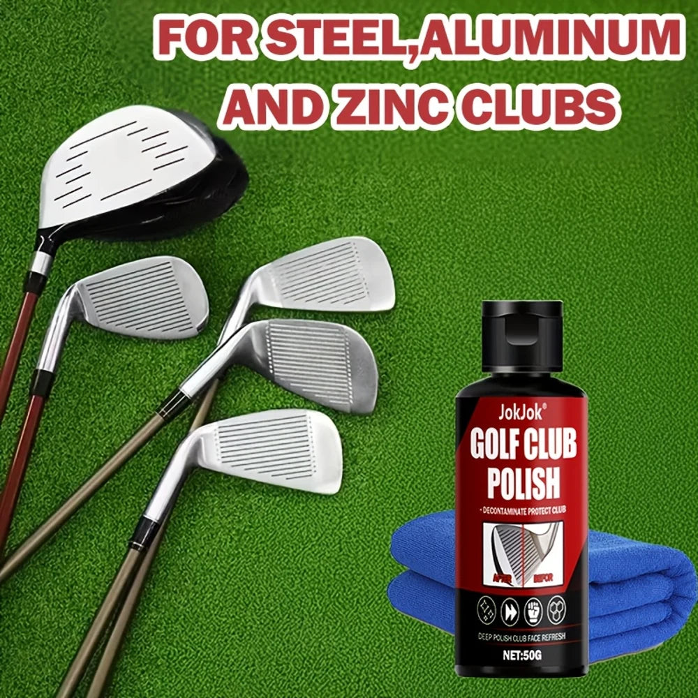 Golf Club Maintenance - Quickly Remove Oxidation and Scratches, Restore Mirror-like Shine. Golf Tournament Gift Set, Golf Access