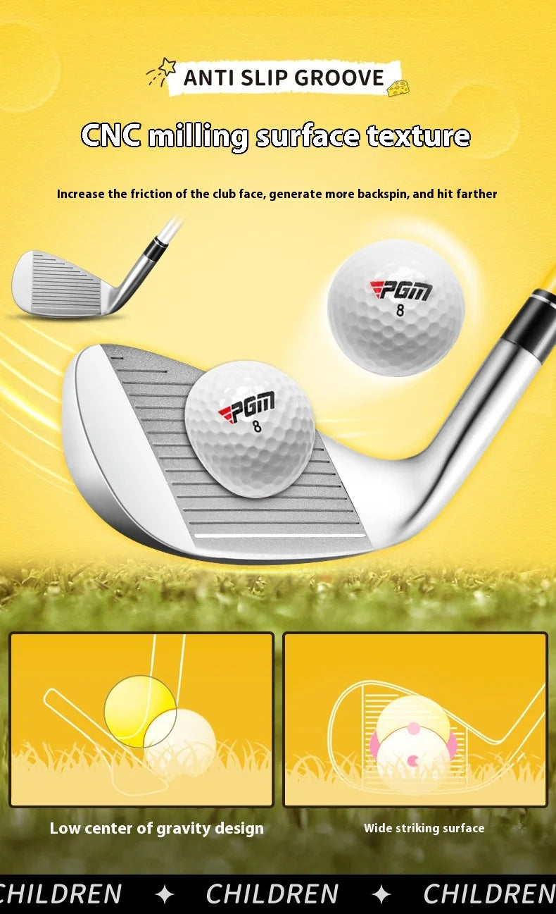 PGM Golf Club, Children's Iron Rod, Sand Wedges, Girls Grade 7 Iron Rod, Boy's Beginner, Teenage Practice Rod JRTIG017