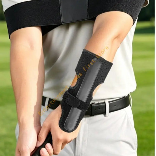 Adjustable Golf Swing Guide Set for Routine Golf Use, Wrist Alignment Strap and Arm Connection Band for Driving Work, Simulator