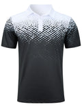 Men's Sports Style Polo Shirts 3D Print Golf Shirt Button Up Breathable Summer New Short Sleeve Men's Clothing Sport Streetwear