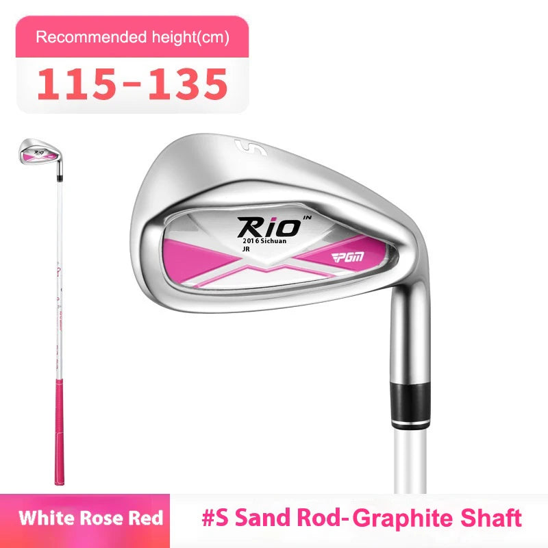 PGM Golf Club, Children's Iron Rod, Sand Wedges, Girls Grade 7 Iron Rod, Boy's Beginner, Teenage Practice Rod JRTIG017