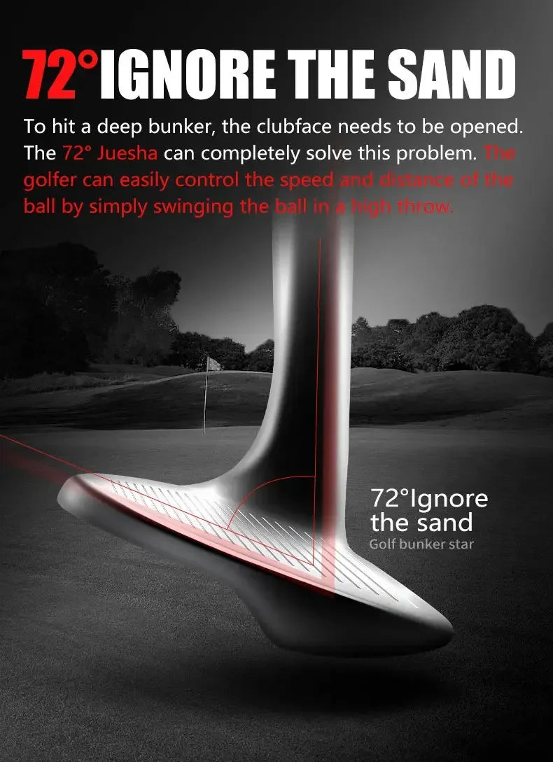 Golf Clubs for Men Right Handed Golf Club Sand Pole Stainless Steel Irons Wedges 72 Degree CNC Texture Golf Supplies