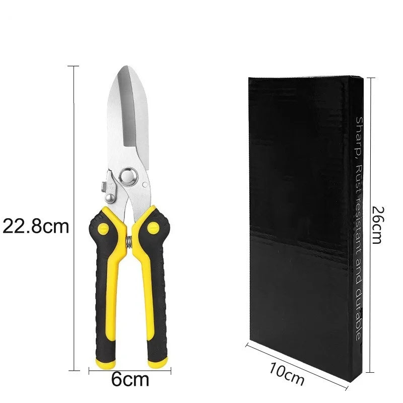 Stainless Steel Industrial Scissors Iron Sheets Iron Wire Scissors Multifunctional Hand Scissors Wire Cutters Electrician Tools