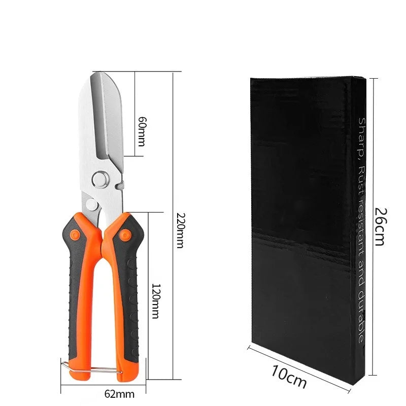 Stainless Steel Industrial Scissors Iron Sheets Iron Wire Scissors Multifunctional Hand Scissors Wire Cutters Electrician Tools