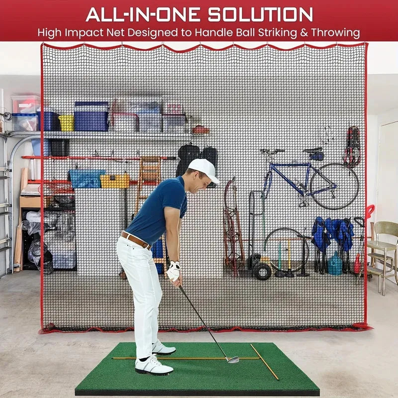 Golf Net、10x10Foot Golf Practice Net and Sports Net、High Impact Golf Hitting Barrier Net、Heavy Duty Golf Ball Net，