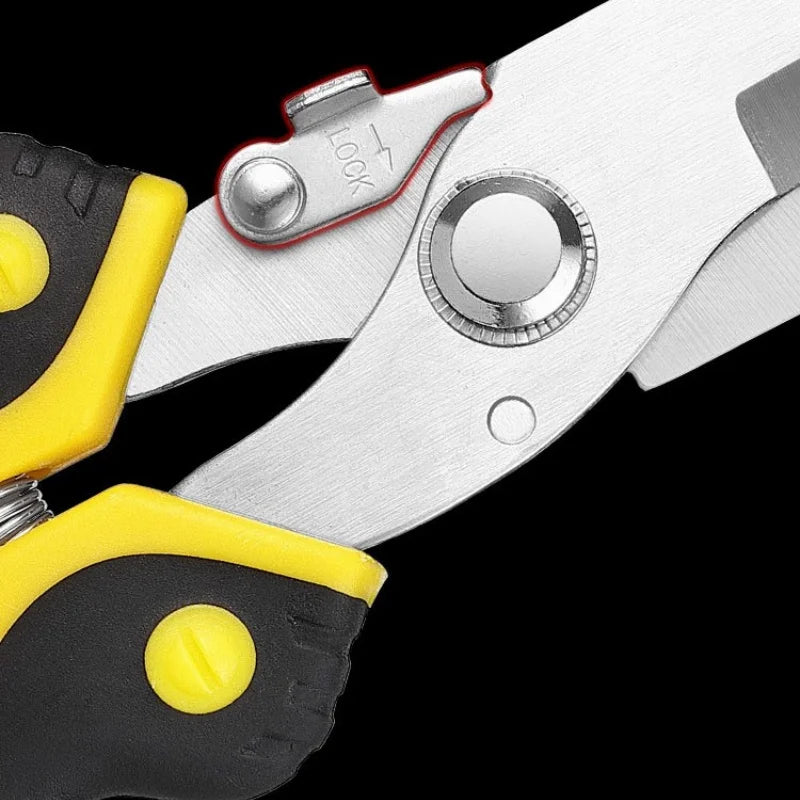 Stainless Steel Industrial Scissors Iron Sheets Iron Wire Scissors Multifunctional Hand Scissors Wire Cutters Electrician Tools