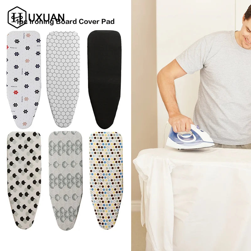 Heat Resistant Ironing Board Cover Durable Thickened Padded Cloth Universal Laundry Iron Board Pad With Printed Design