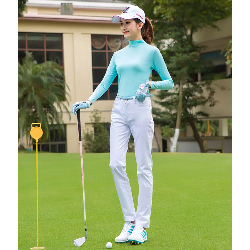 Golf Wear 2023 Golf Long Sleeve New Spring And Summer Collar Wind And Sun Protection Sports Women’s Clothing Golf Thin Coat