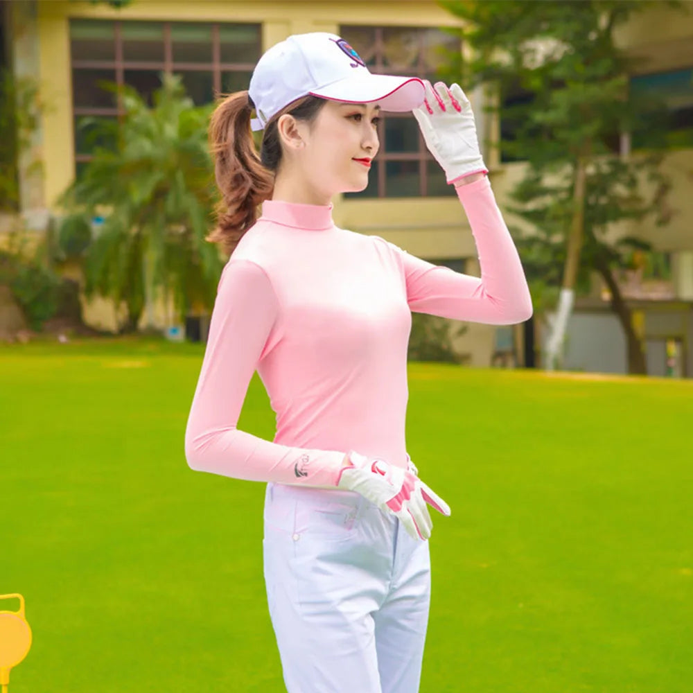 Golf Wear 2023 Golf Long Sleeve New Spring And Summer Collar Wind And Sun Protection Sports Women’s Clothing Golf Thin Coat