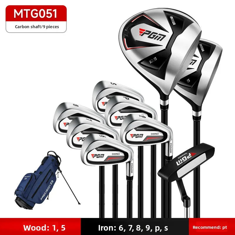 Golf Men's Set of Clubs, A Full Set of Overseas Right-hand and Left-hand Combination Clubs