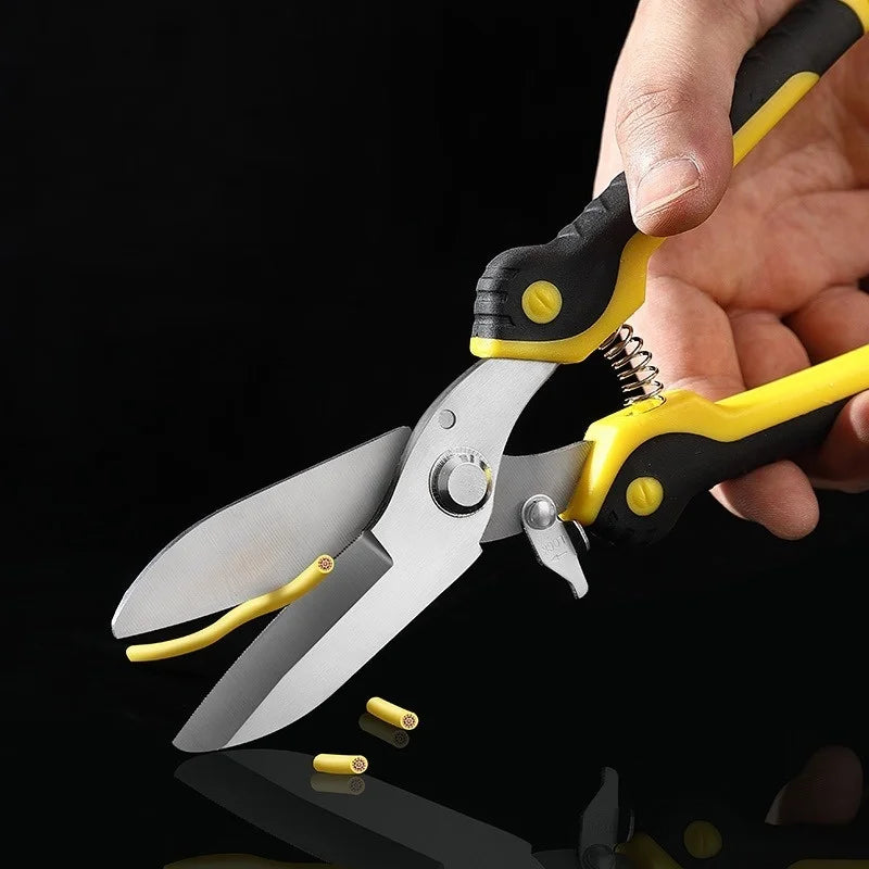 Stainless Steel Industrial Scissors Iron Sheets Iron Wire Scissors Multifunctional Hand Scissors Wire Cutters Electrician Tools