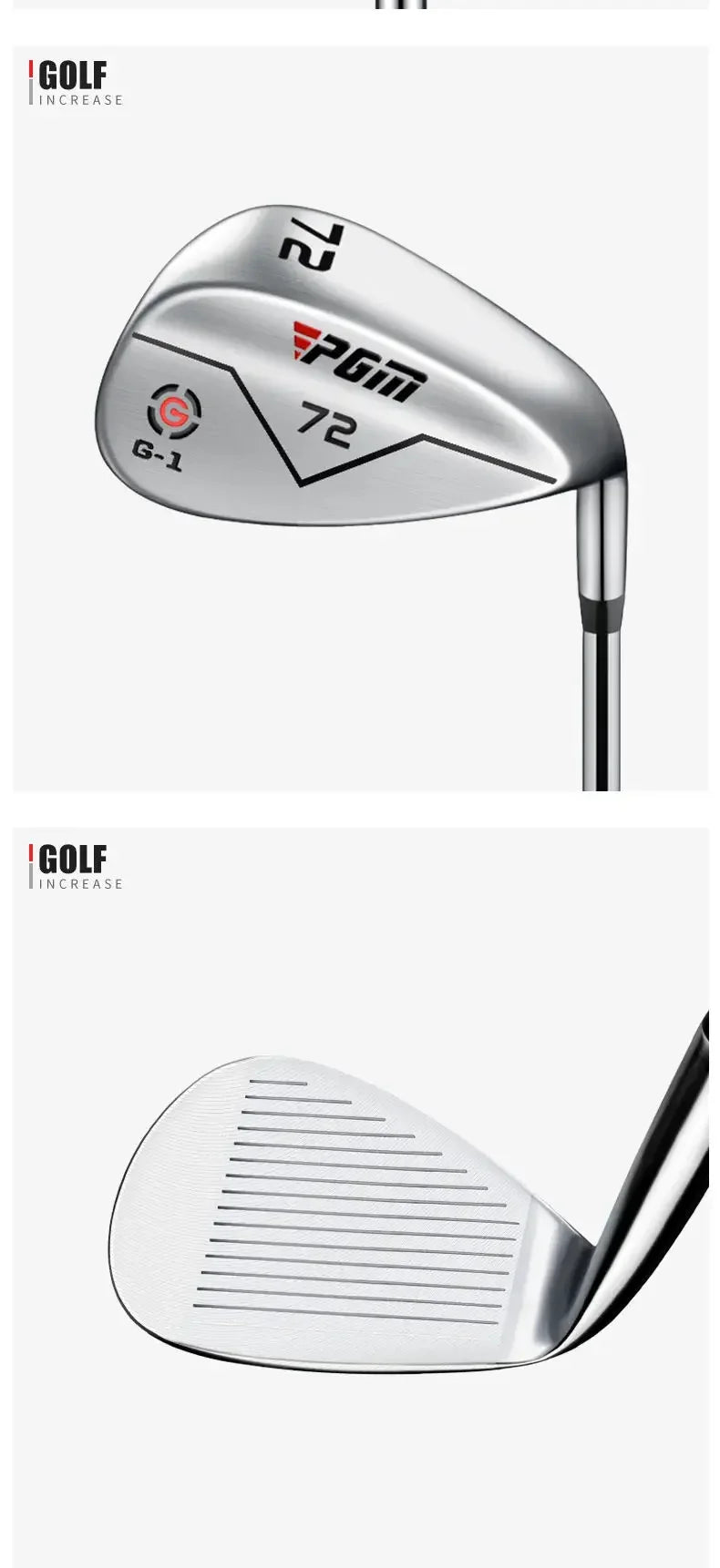 Golf Clubs for Men Right Handed Golf Club Sand Pole Stainless Steel Irons Wedges 72 Degree CNC Texture Golf Supplies