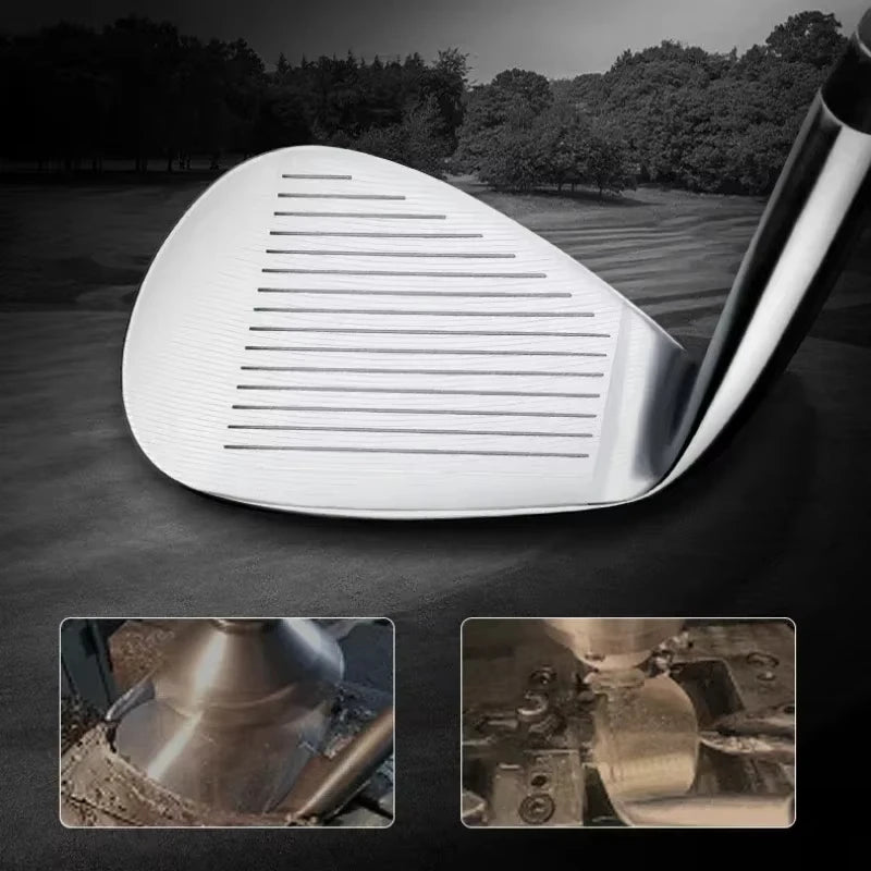 Golf Clubs for Men Right Handed Golf Club Sand Pole Stainless Steel Irons Wedges 72 Degree CNC Texture Golf Supplies