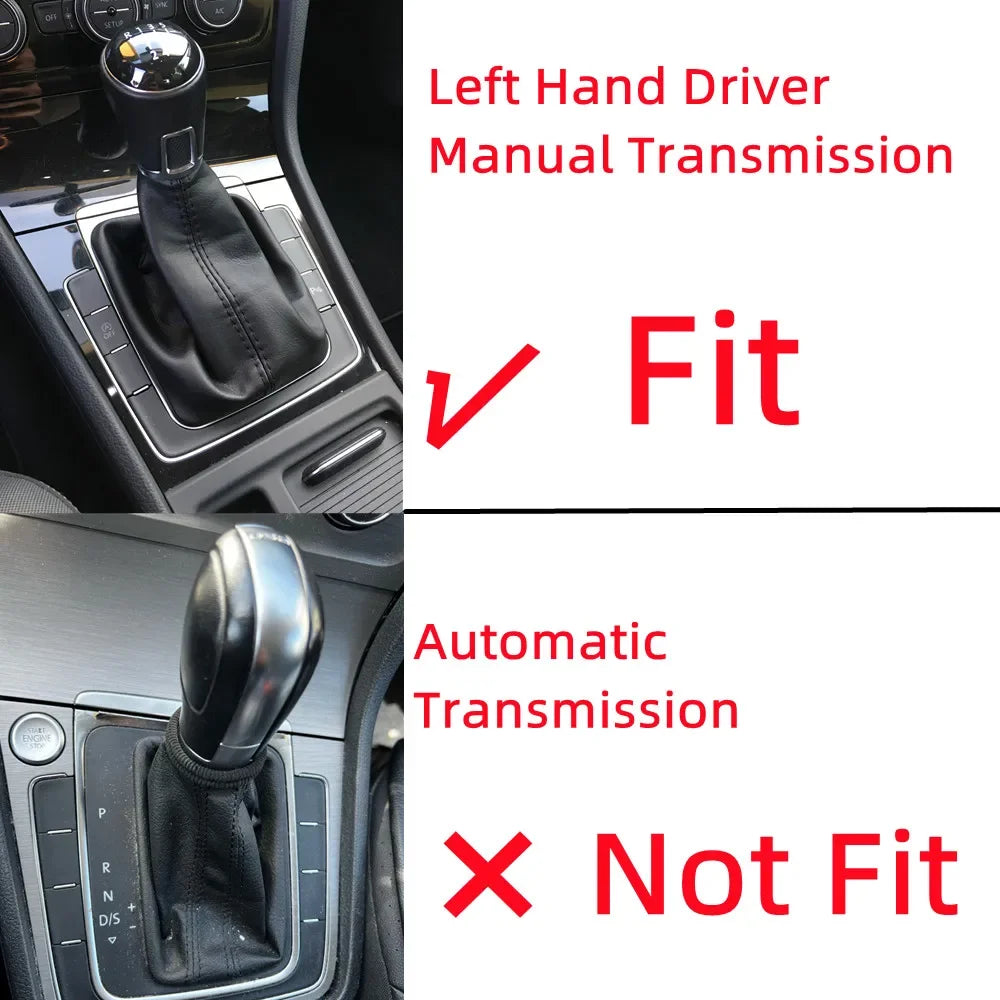 For VW Volkswagen Golf 7 7.5 Golf Manual Transmission Left Driving Gear Shift Knob Shifter Gaiter Bottom Frame Cars Accessories