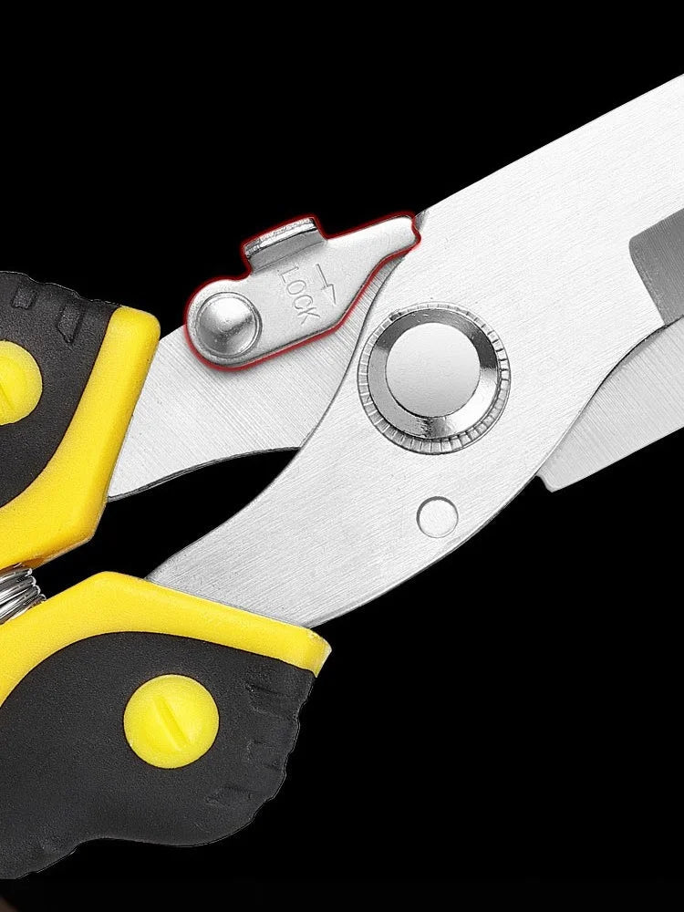 Stainless Steel Industrial Scissors Iron Sheets Iron Wire Scissors Multifunctional Hand Scissors Wire Cutters Electrician Tools