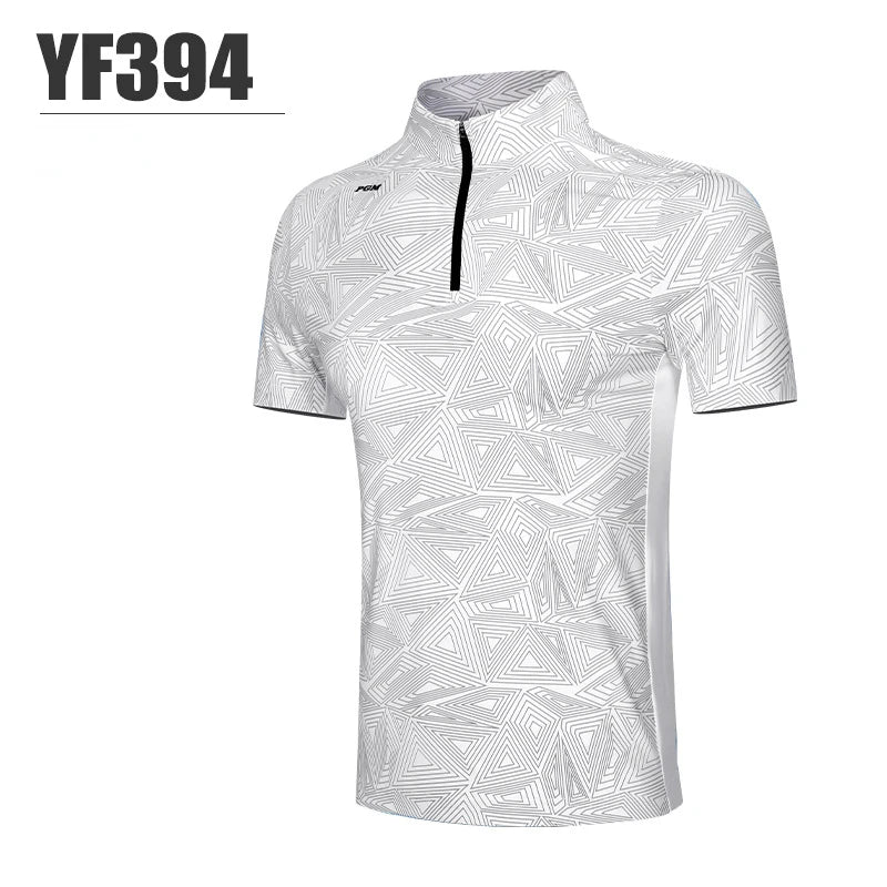 Golf T-shirt Men's Shirts Summer Short Sleeve Tops Male Breathable Elastic Uniforms Golf Clothing Size M-XXL YF394