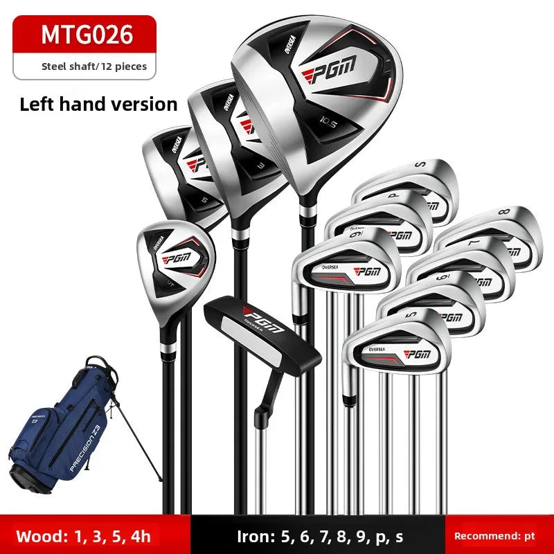 Golf Men's Set of Clubs, A Full Set of Overseas Right-hand and Left-hand Combination Clubs