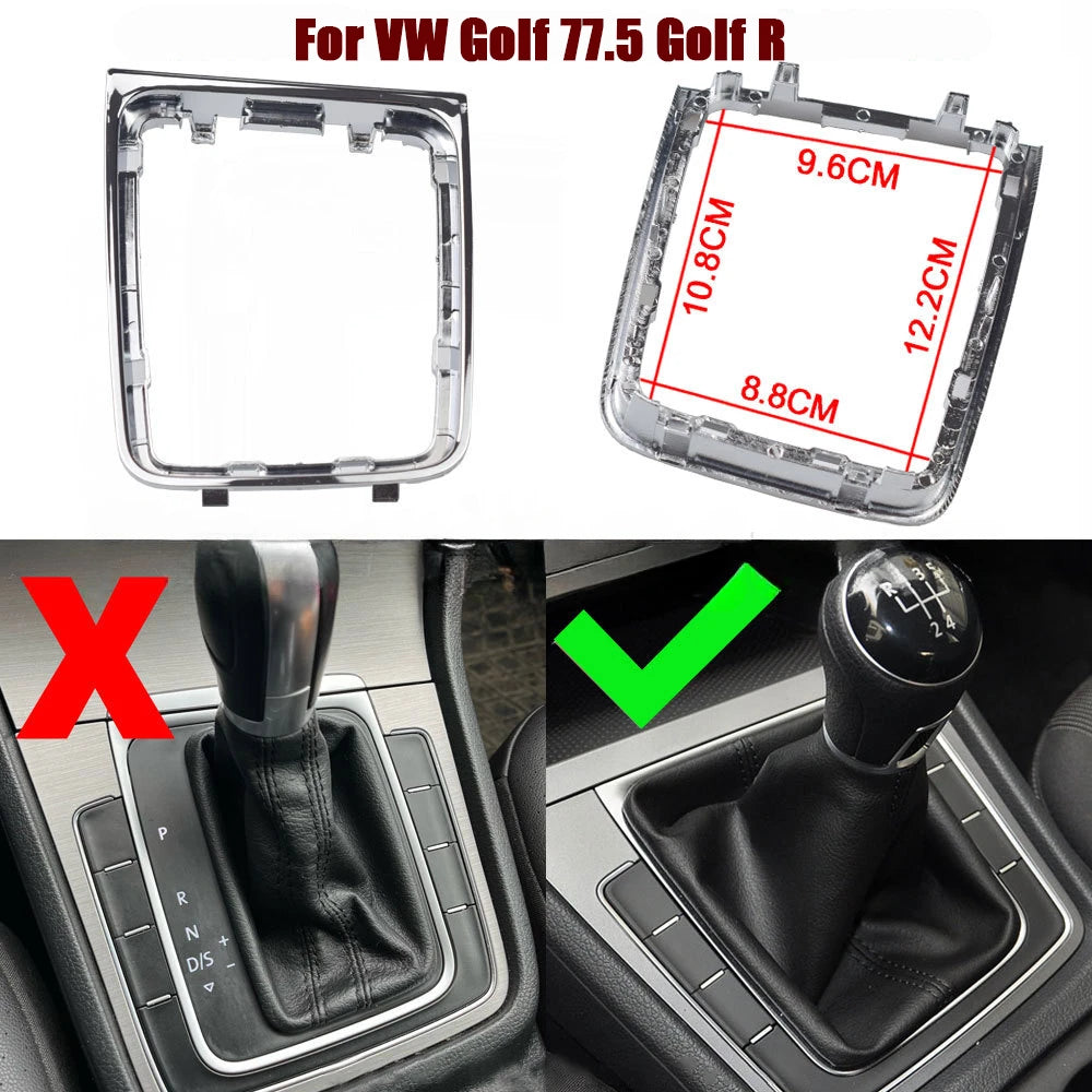 For VW Volkswagen Golf 7 7.5 Golf Manual Transmission Left Driving Gear Shift Knob Shifter Gaiter Bottom Frame Cars Accessories