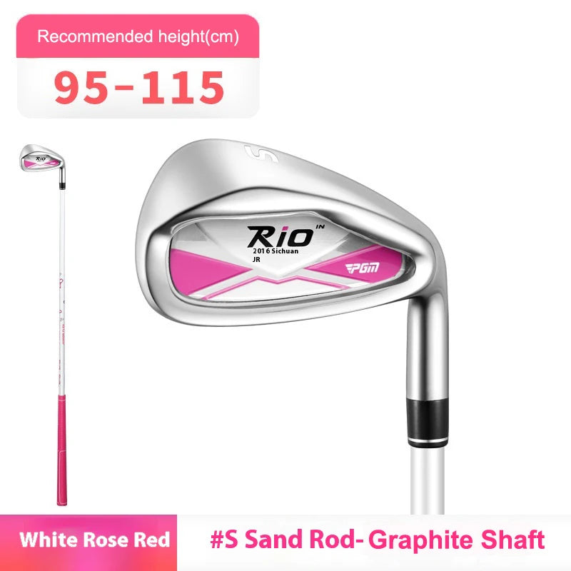 PGM Golf Club, Children's Iron Rod, Sand Wedges, Girls Grade 7 Iron Rod, Boy's Beginner, Teenage Practice Rod JRTIG017
