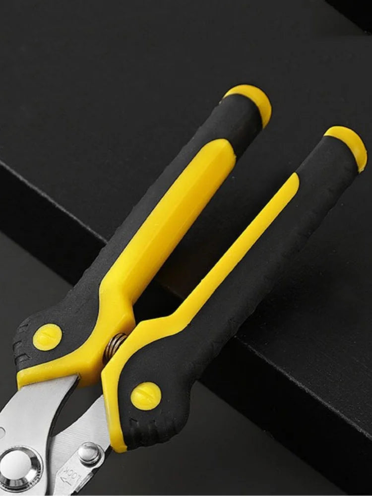 Stainless Steel Industrial Scissors Iron Sheets Iron Wire Scissors Multifunctional Hand Scissors Wire Cutters Electrician Tools