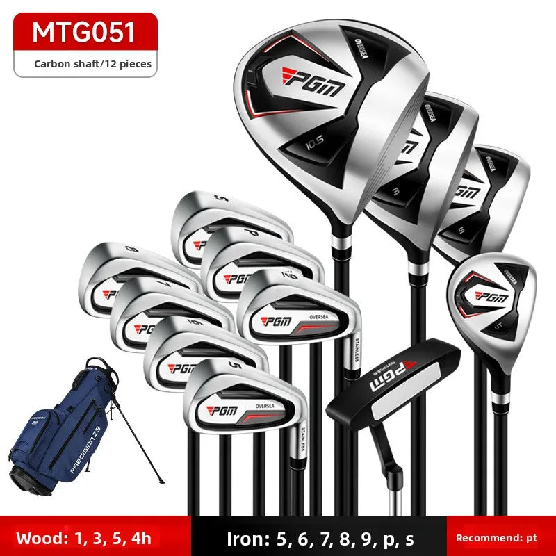 Golf Men's Set of Clubs, A Full Set of Overseas Right-hand and Left-hand Combination Clubs