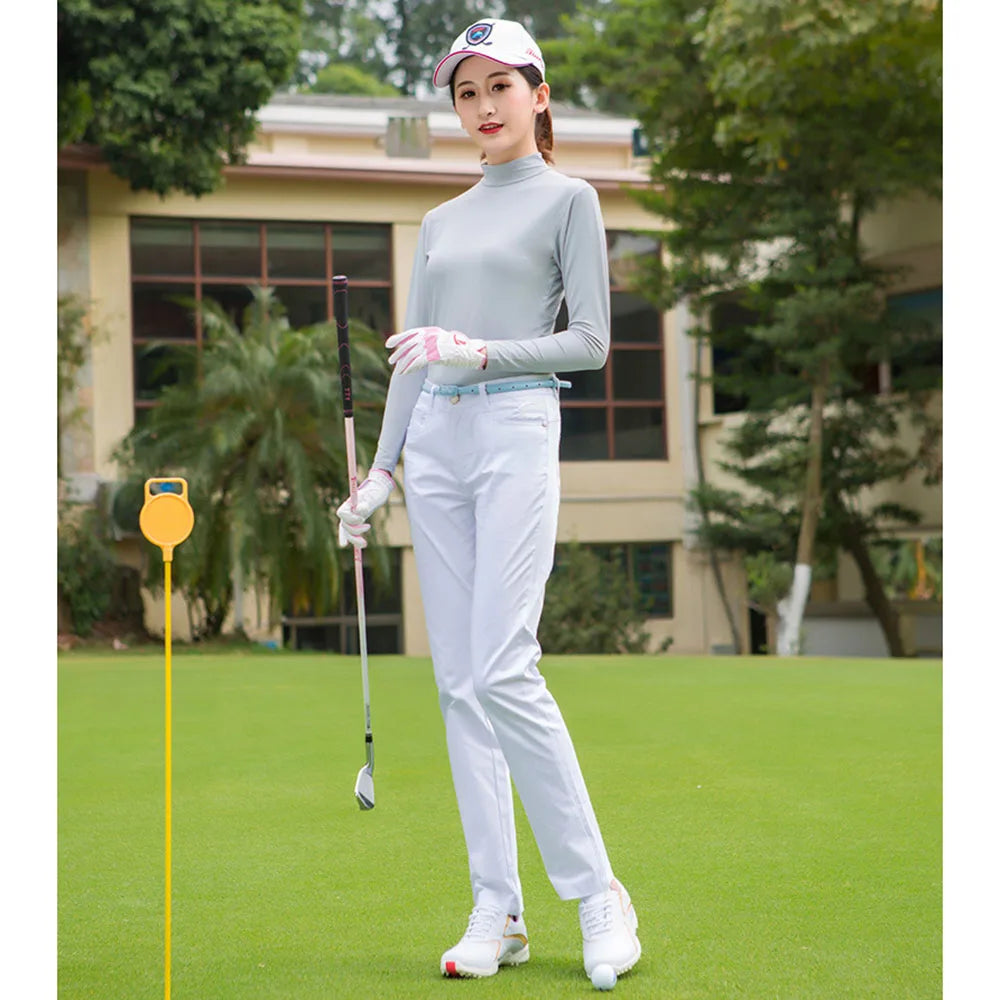 Golf Wear 2023 Golf Long Sleeve New Spring And Summer Collar Wind And Sun Protection Sports Women’s Clothing Golf Thin Coat