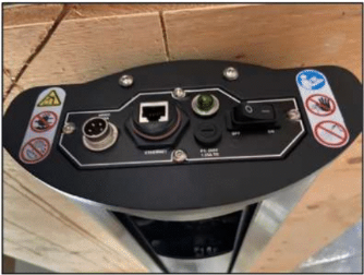 3Trak Install Guide showing connections and ports on the golf simulator installation unit.