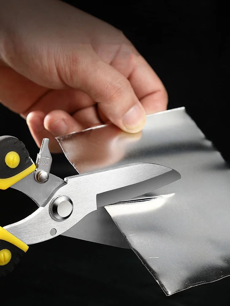 Stainless Steel Industrial Scissors Iron Sheets Iron Wire Scissors Multifunctional Hand Scissors Wire Cutters Electrician Tools