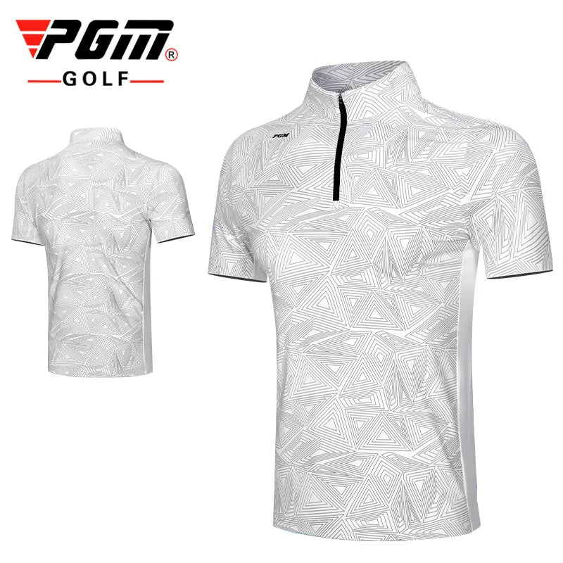Golf T-shirt Men's Shirts Summer Short Sleeve Tops Male Breathable Elastic Uniforms Golf Clothing Size M-XXL YF394
