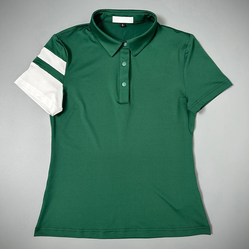 Summer New Style Golf Clothing - Women's Polo Shirt  Short Sleeves  Breathable And Versatile  Suitable For All Occasions