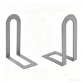 Heavy Duty 1 Pair L-shaped Iron Bookends Space-saving Design Ideal for Workspaces